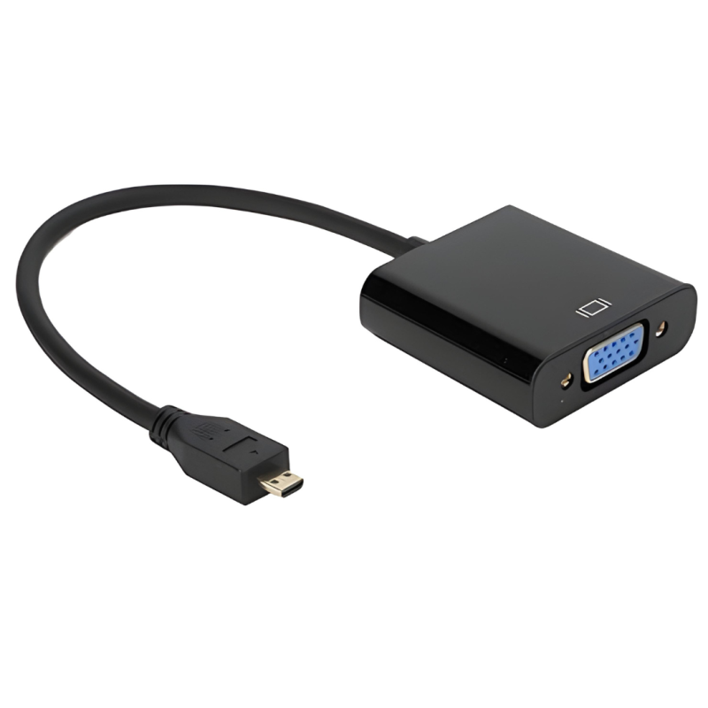 Adaptateur Micro HDMI/HDTV vers VGA - 25cm - Noir — ECO · Smarty Paris 18e